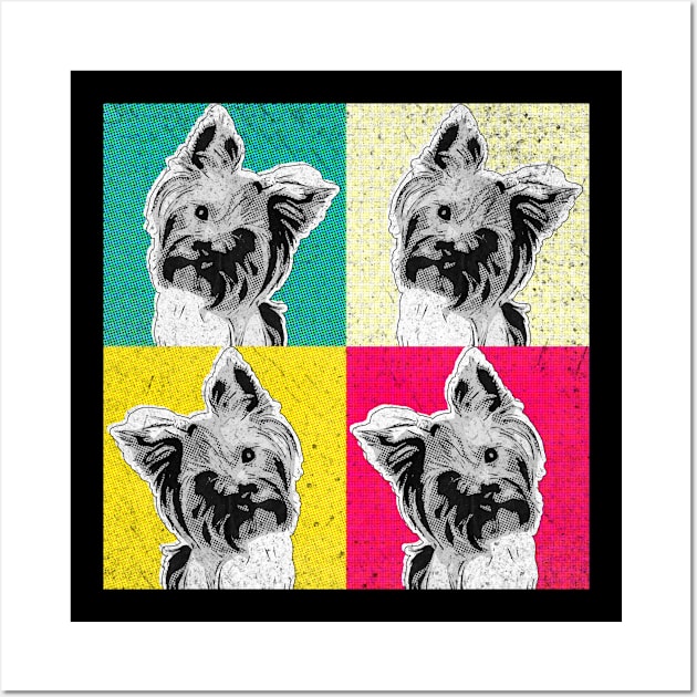 Yorkshire Terrier dog retro Wall Art by SerenityByAlex